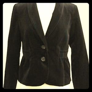 J. Crew Black Velvet Blazer